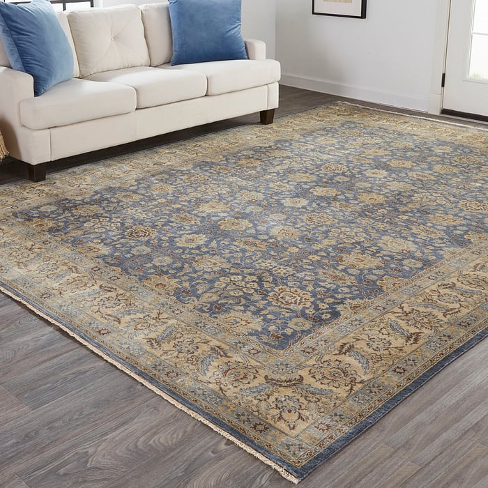 6133F Blue/Ivory Ouray Collection Persian Fine Rug