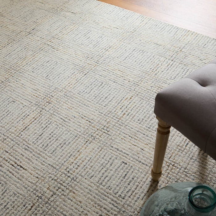 8668F Gray Belfort Collection Geometric Lifestyle Rug