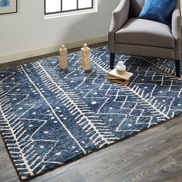8318F Denim Colton Collection Moroccan Lifestyle Rug