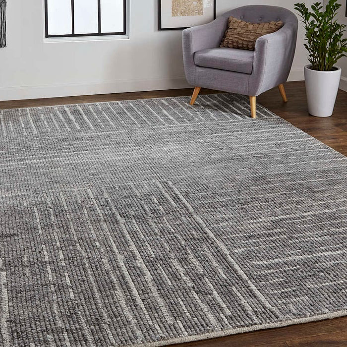 6913F Charcoal Alford Collection Mid-Century Modern Lifestyle Rug