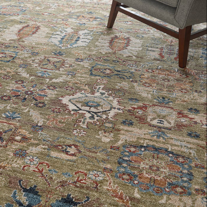 39SJF Green Pearson Collection Vintage Lifestyle Rug