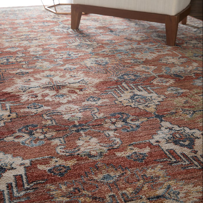 39SKF Rust Pearson Collection Vintage Lifestyle Rug