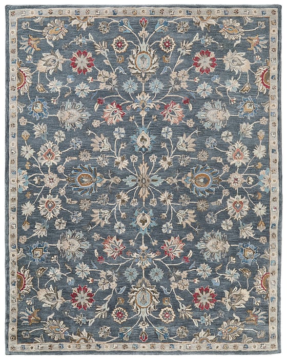 8639F Blue Raylan Collection Vintage Lifestyle Rug