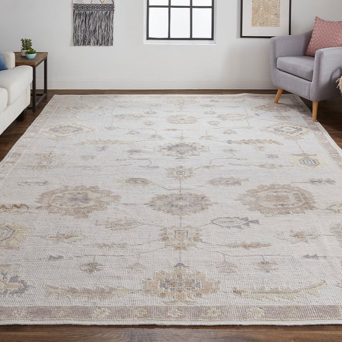 6846F Silver Wendover Collection Vintage Lifestyle Rug