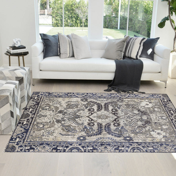 Faded Distressed Kashan Vintage #27
