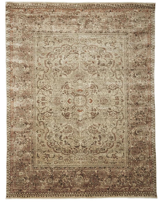 6131F Ivory/Rust Ouray Collection Persian Fine Rug