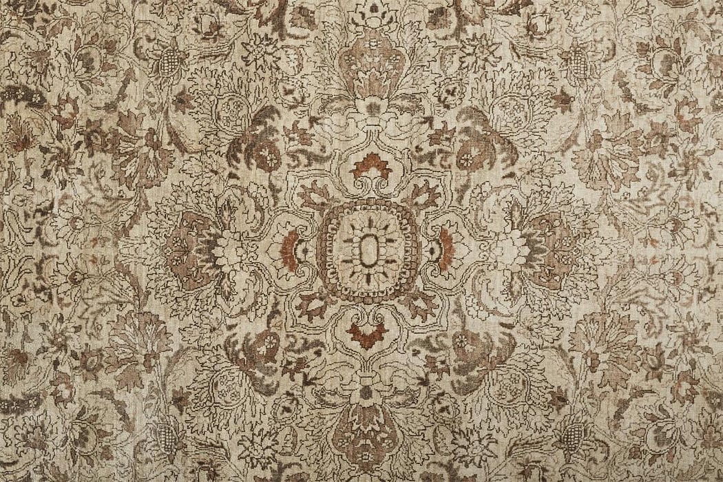 6131F Ivory/Rust Ouray Collection Persian Fine Rug