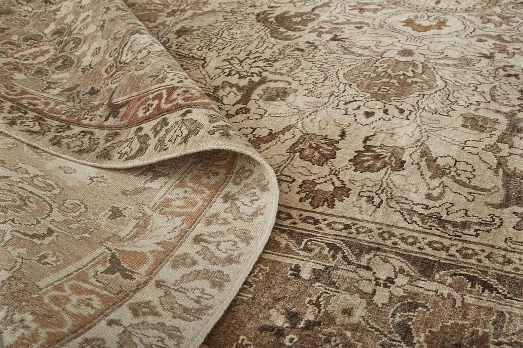 6131F Ivory/Rust Ouray Collection Persian Fine Rug