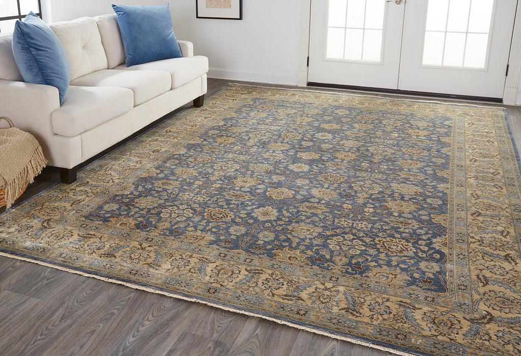 6133F Blue/Ivory Ouray Collection Persian Fine Rug