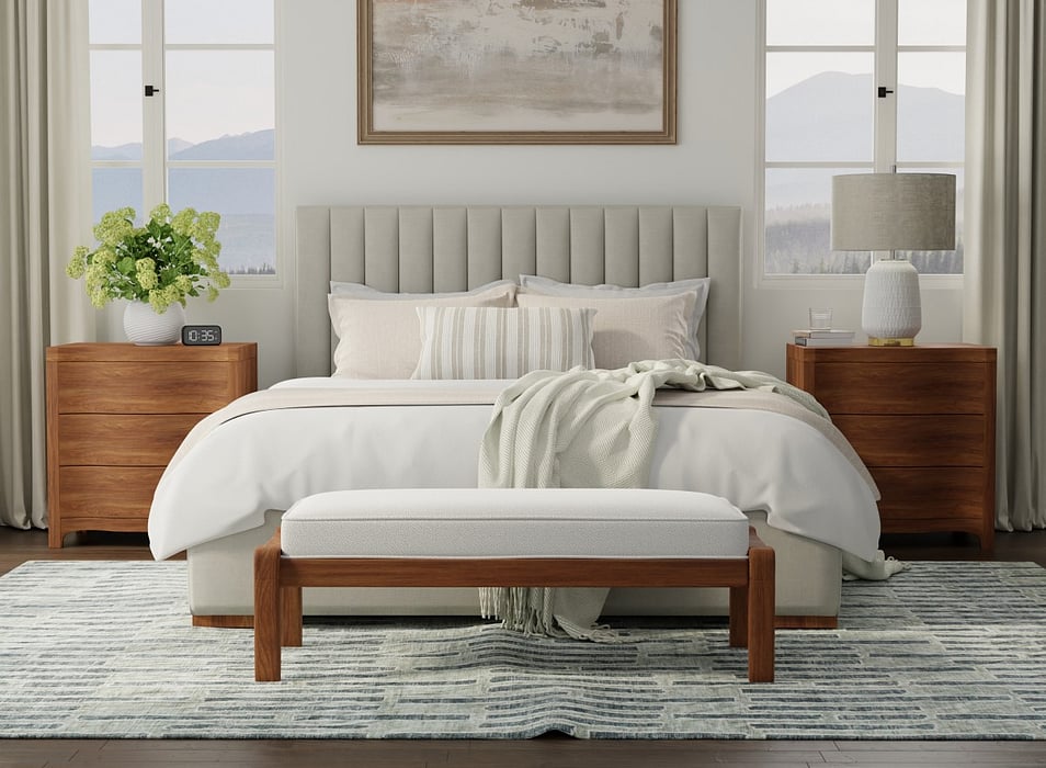 7085F Mambasa Collection Mid-Century Modern Loom-Ready Rug