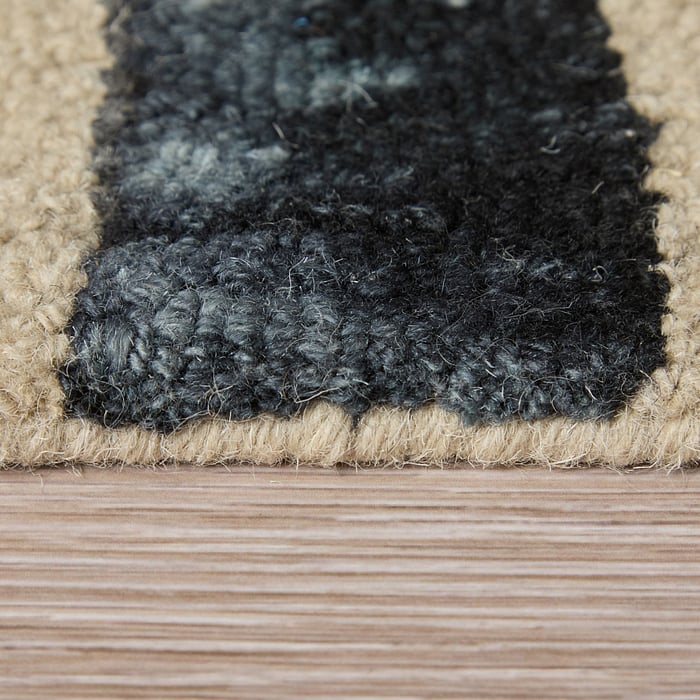 8568F Noir Lorrain Collection Mid-Century Modern Lifestyle Rug