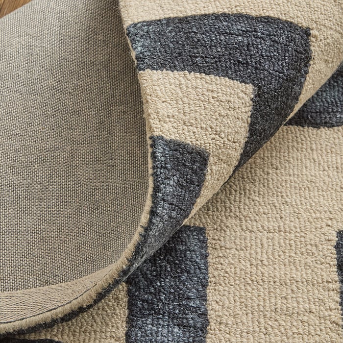 8568F Noir Lorrain Collection Mid-Century Modern Lifestyle Rug