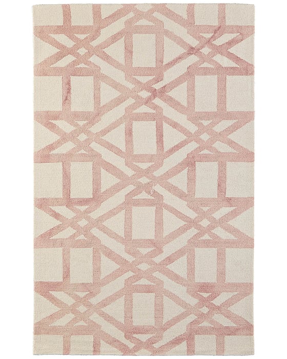 8571F Blush Lorrain Collection Mid-Century Modern Lifestyle Rug