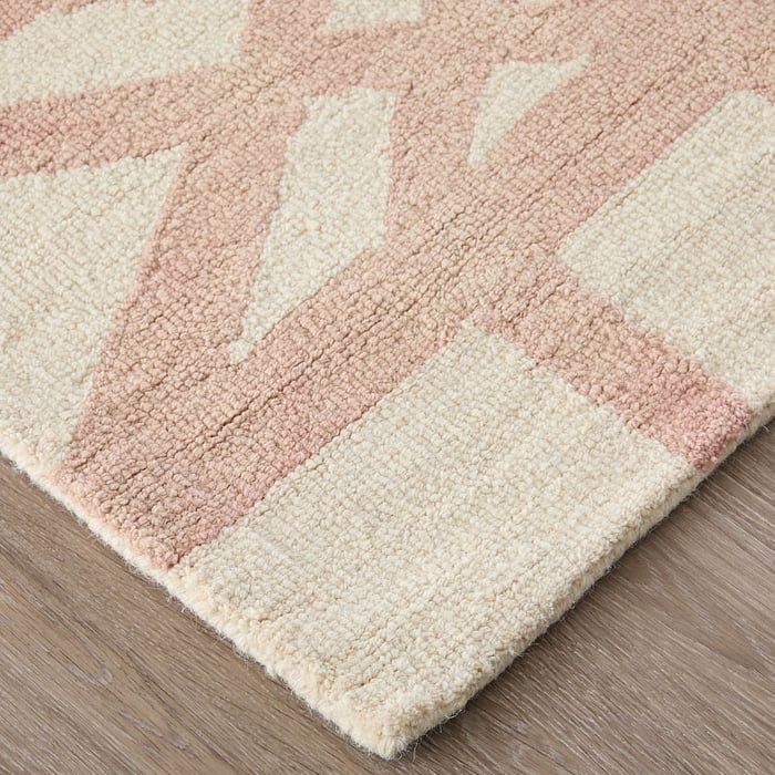 8571F Blush Lorrain Collection Mid-Century Modern Lifestyle Rug