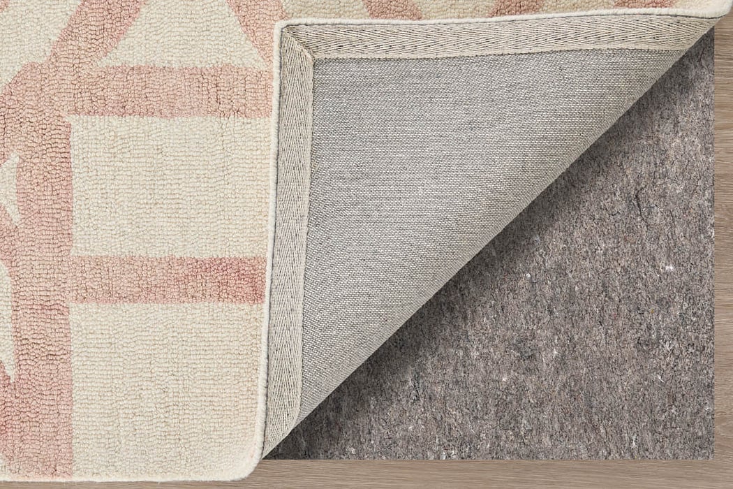 8571F Blush Lorrain Collection Mid-Century Modern Lifestyle Rug