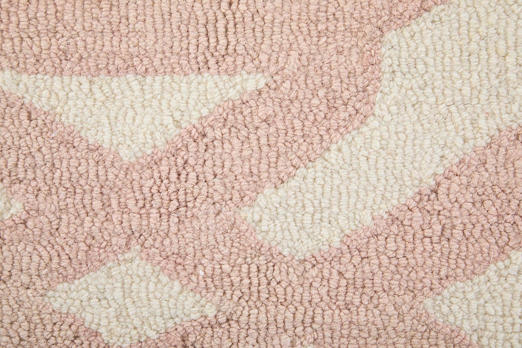 8571F Blush Lorrain Collection Mid-Century Modern Lifestyle Rug