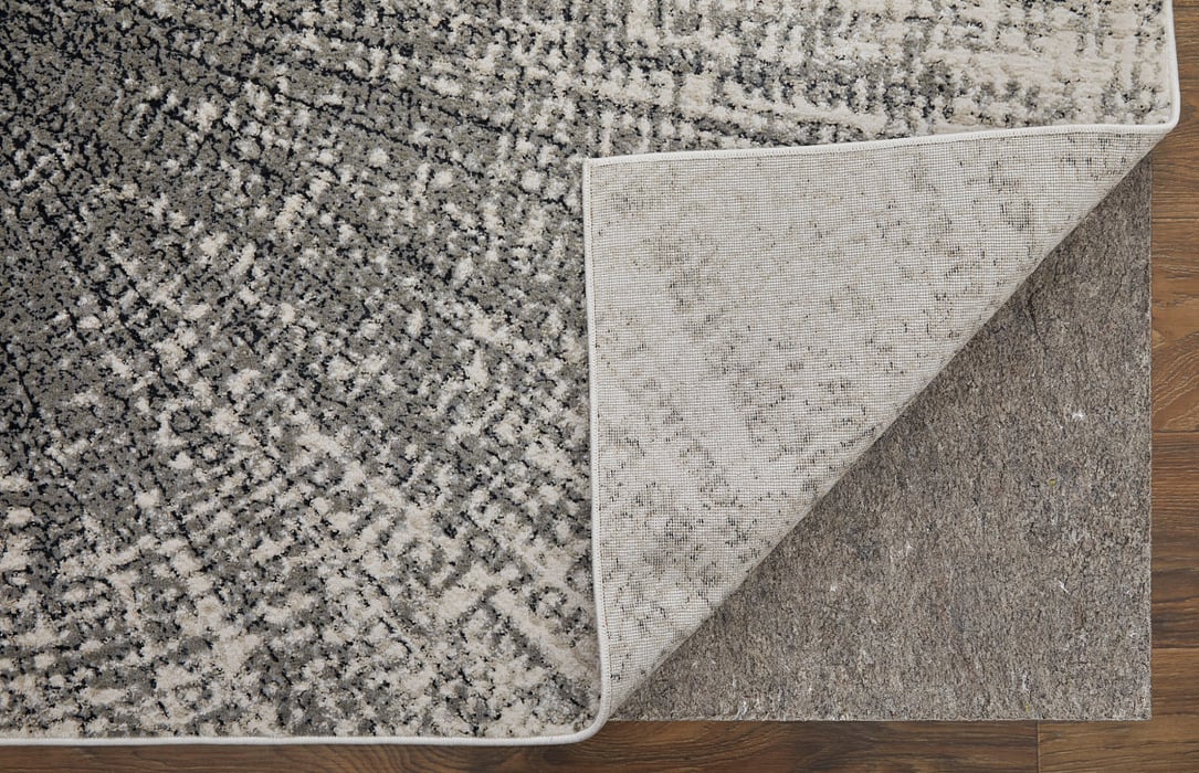 39LTF Ivory/Silver Micah Collection Mid-Century Modern Lifestyle Rug