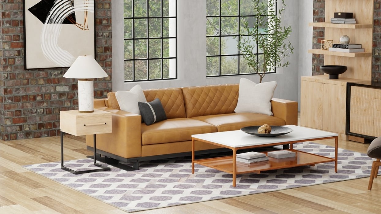 0752F Fannin Collection Mid-Century Modern Lifestyle Rug