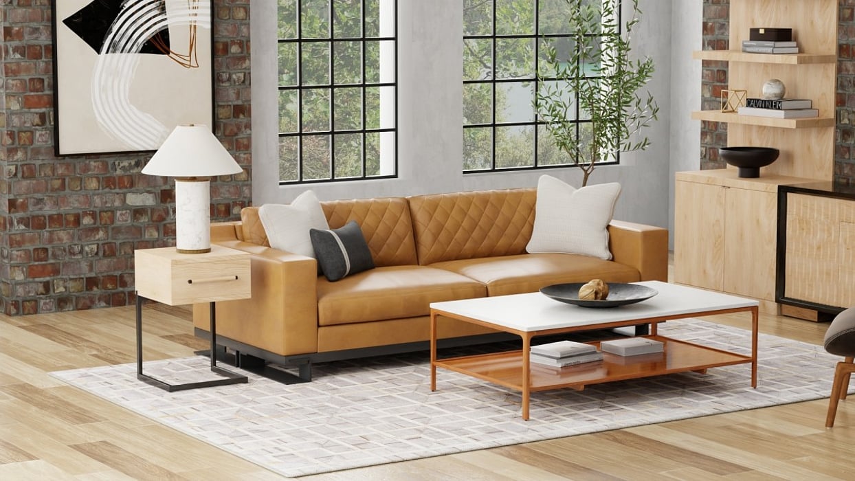 0756F Fannin Collection Mid-Century Modern Lifestyle Rug
