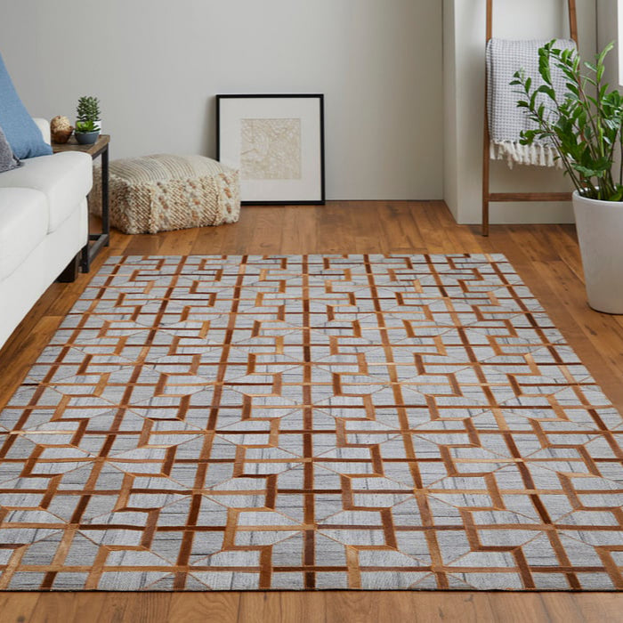 0756F Fannin Collection Mid-Century Modern Lifestyle Rug