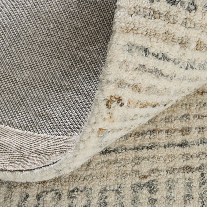 8668F Gray Belfort Collection Geometric Lifestyle Rug