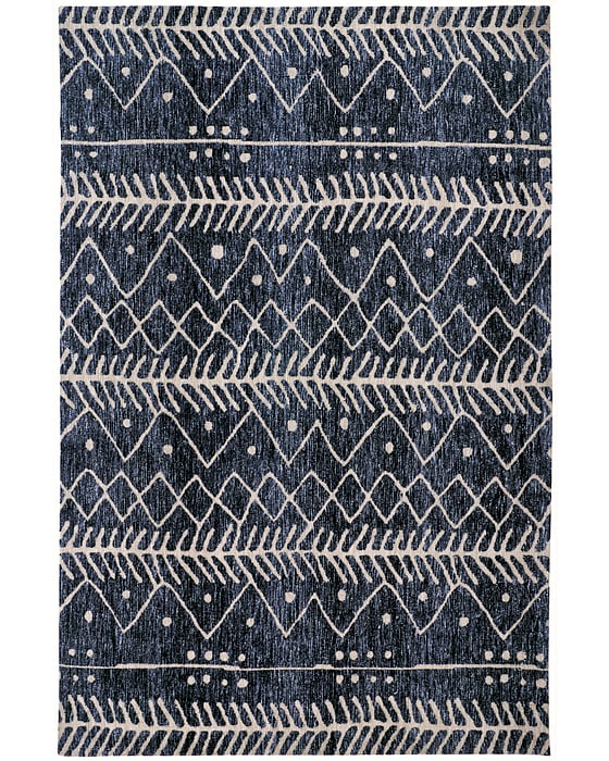 8318F Denim Colton Collection Moroccan Lifestyle Rug