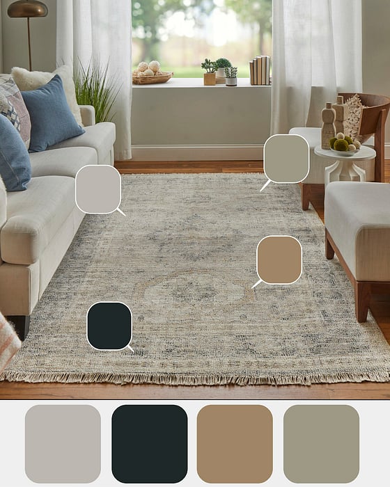 8798F Caldwell Collection Bohemian Lifestyle Rug