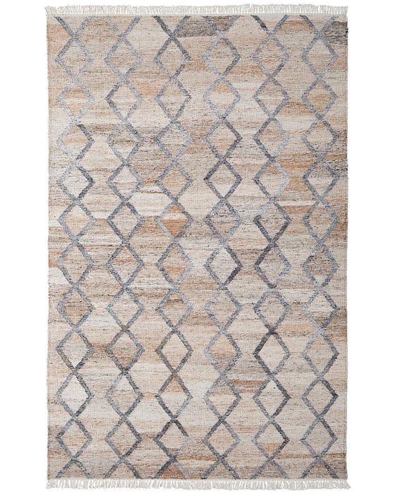 0771F Charcoal/Tan Beckett Collection Moroccan Lifestyle Rug