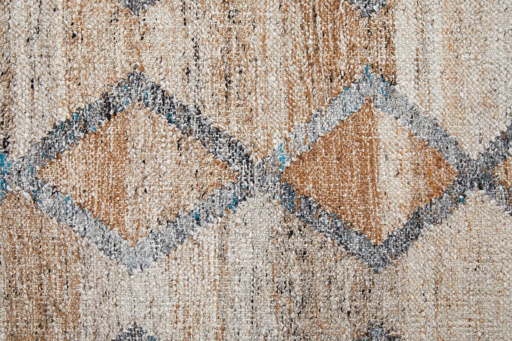 0771F Charcoal/Tan Beckett Collection Moroccan Lifestyle Rug