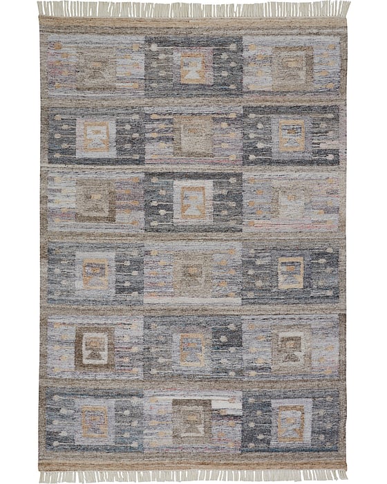 0816F Charcoal/Multi Beckett Collection Moroccan Lifestyle Rug