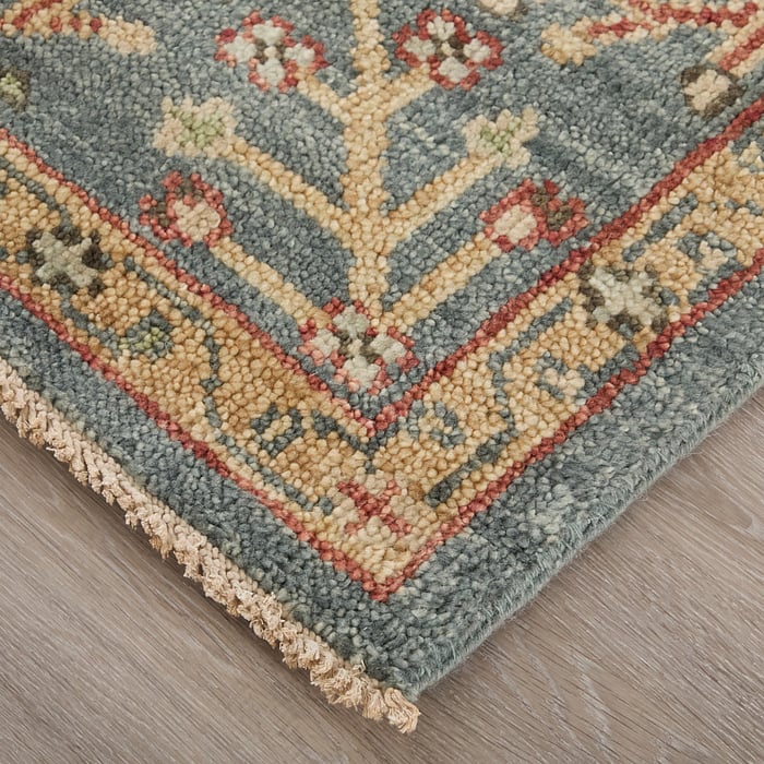 6499F Blue/Rust Carrington Collection Vintage Lifestyle Rug
