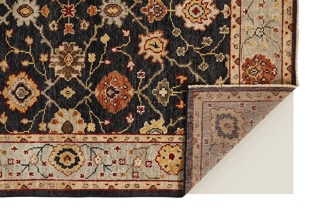 6500F Charcoal/Light Blue Carrington Collection Vintage Lifestyle Rug