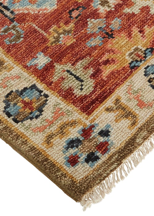 6805F Beige/Rust Carrington Collection Vintage Lifestyle Rug