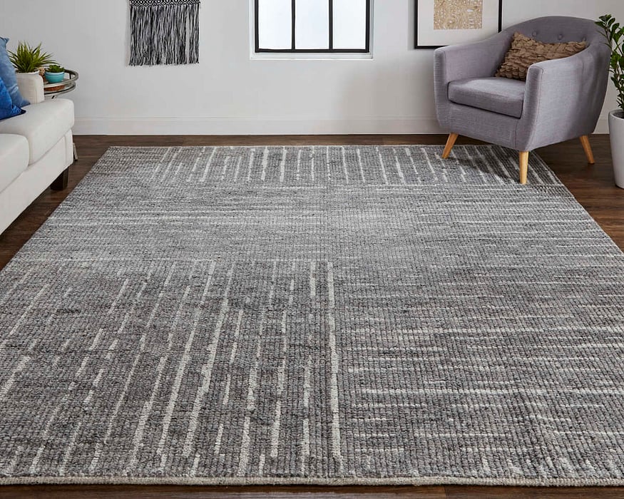 6913F Charcoal Alford Collection Mid-Century Modern Lifestyle Rug