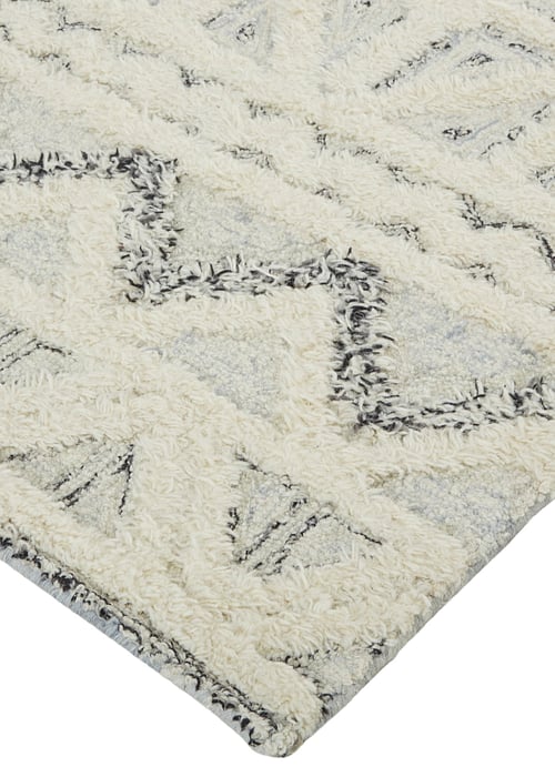 8007F Blue/Ivory Anica Collection Moroccan Lifestyle Rug