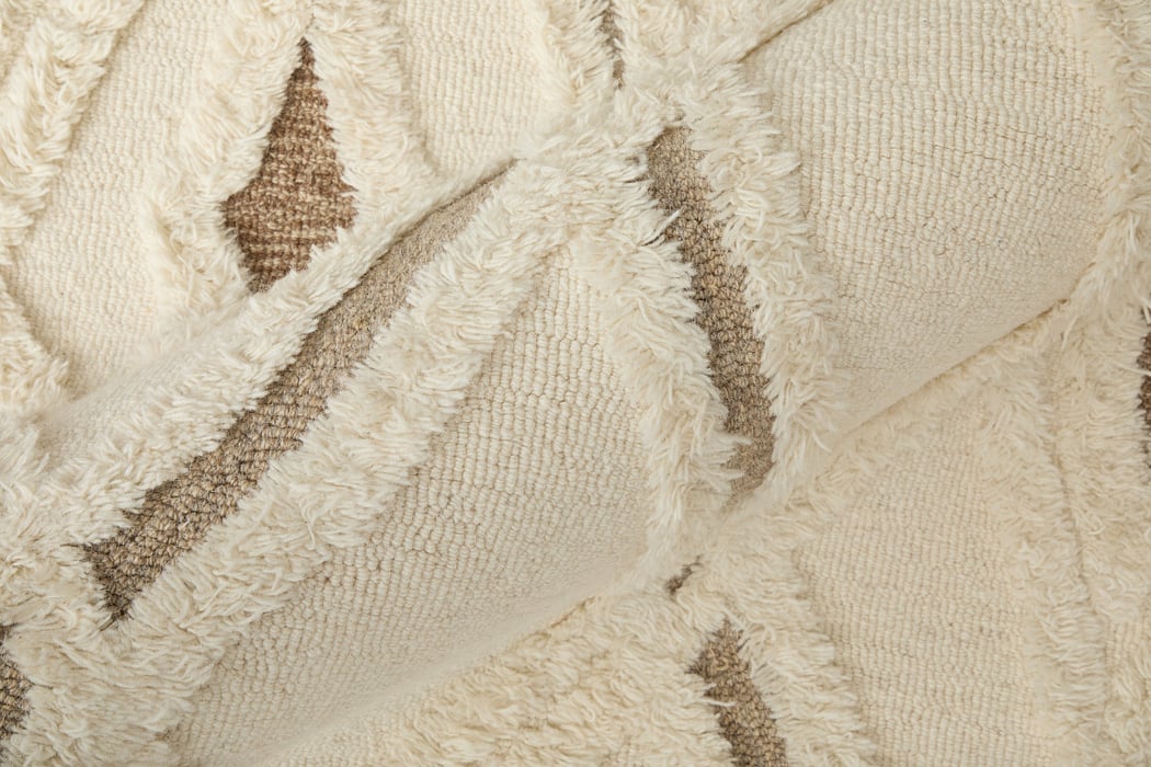 8008F Ivory/Brown Anica Collection Moroccan Lifestyle Rug