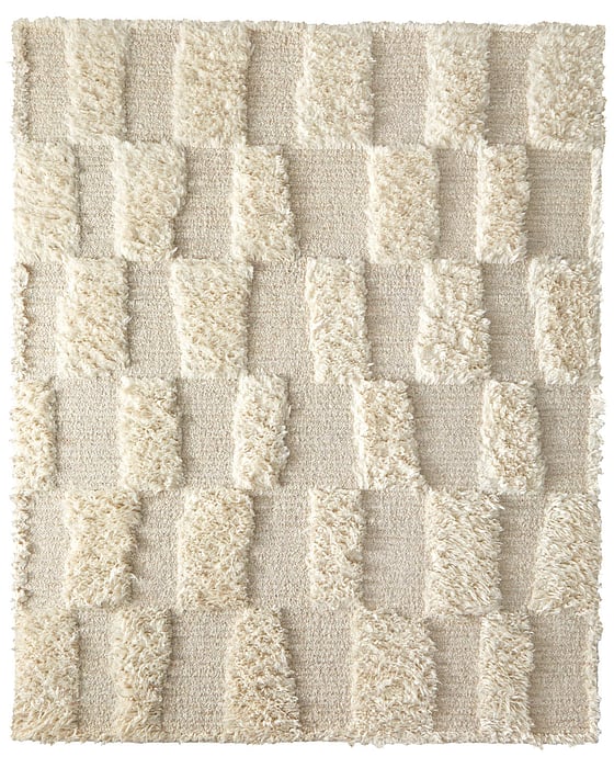 8907F Ivory/Beige Ashby Collection Mid-Century Modern Lifestyle Rug