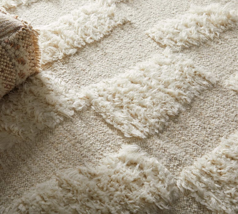 8907F Ivory/Beige Ashby Collection Mid-Century Modern Lifestyle Rug
