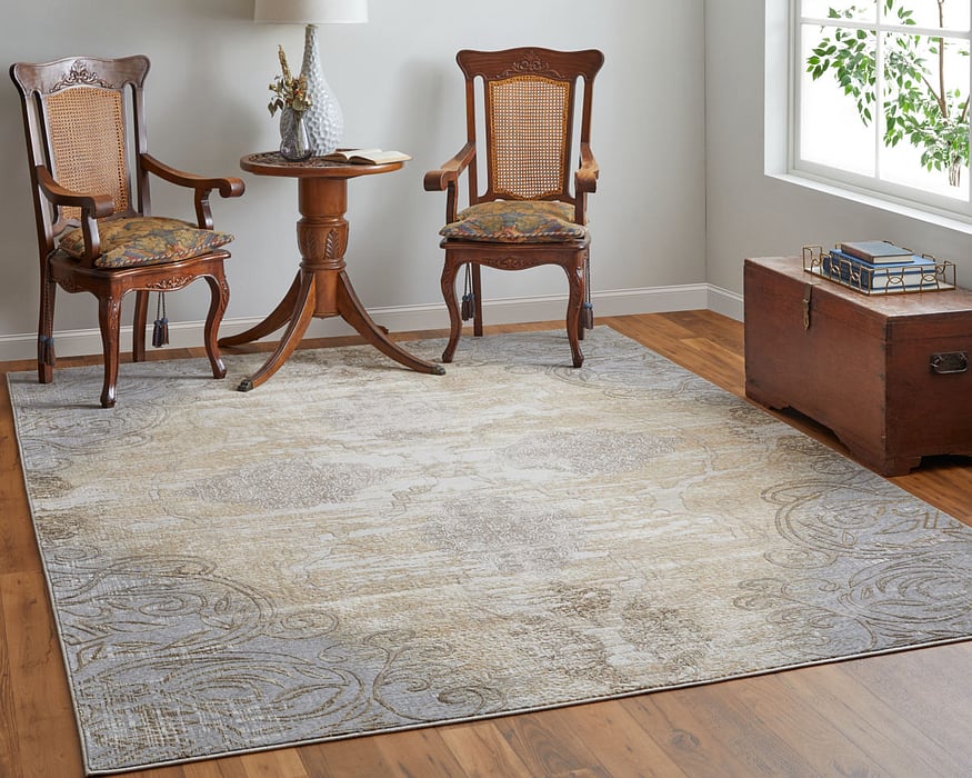39L1F Beige/Gray Celene Vintage Lifestyle Rug