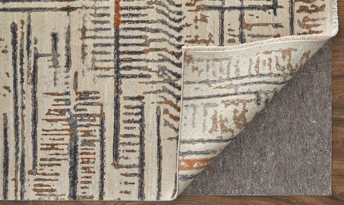 69EIF Ivory/Multi Holden Collection Geometric Fine Rug