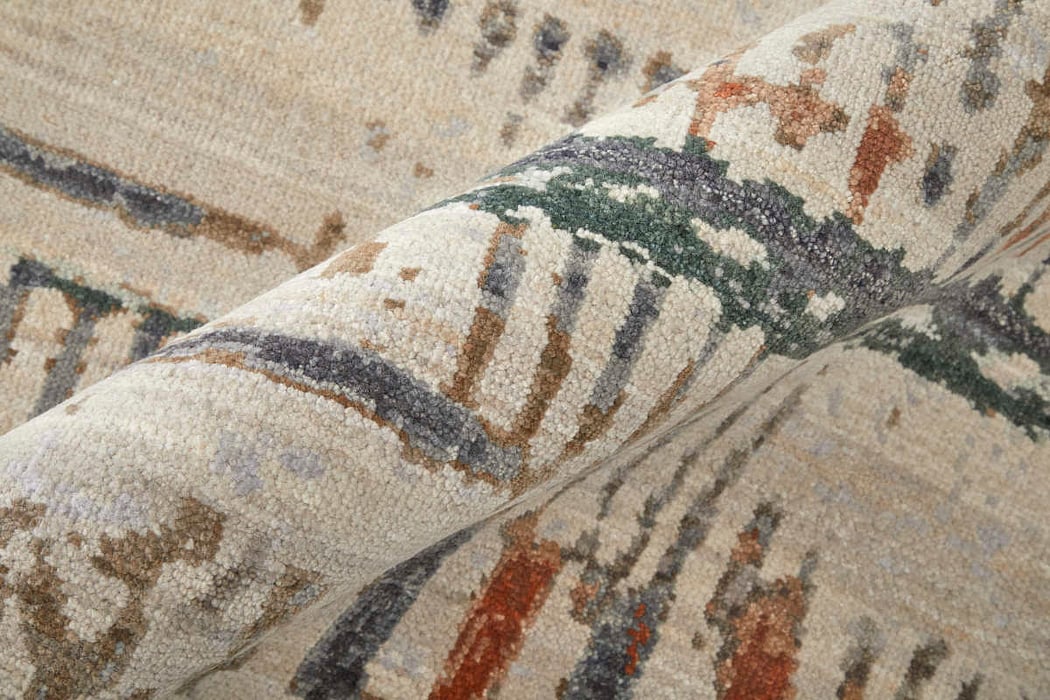 69EIF Ivory/Multi Holden Collection Geometric Fine Rug