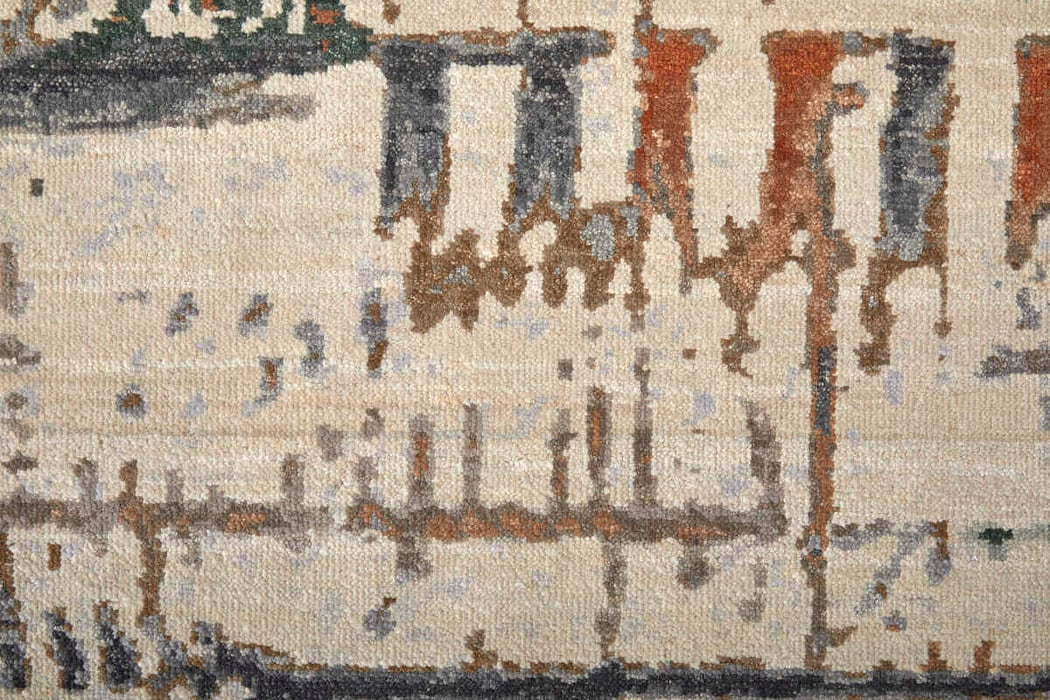 69EIF Ivory/Multi Holden Collection Geometric Fine Rug