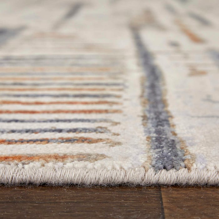 69EIF Ivory/Multi Holden Collection Geometric Fine Rug