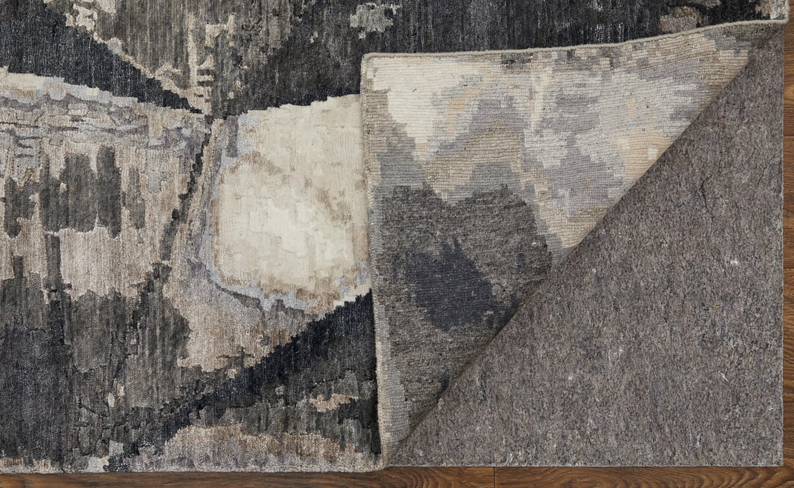 69BWF Beige/Charcoal Kessler Collection Geometric Fine Rug