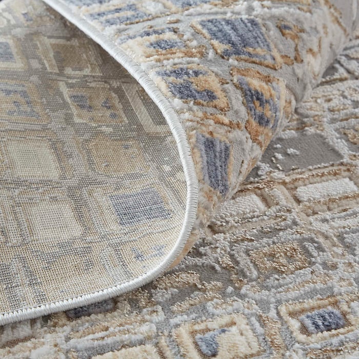 39G0F Beige/Gray Laina Collection Mid-Century Modern Lifestyle Rug