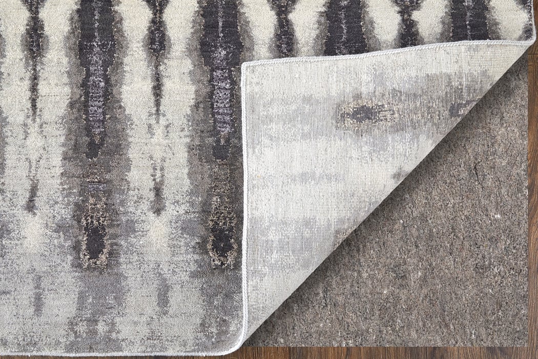 69D9F Gray/Charcoal Livingston Collection Mid-Century Modern Fine Rug