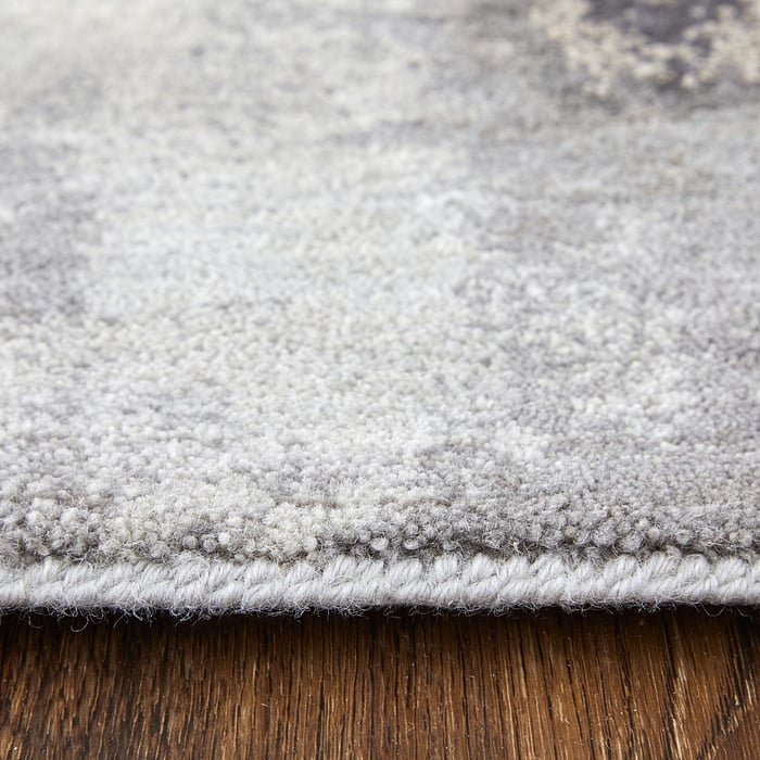69D9F Gray/Charcoal Livingston Collection Mid-Century Modern Fine Rug