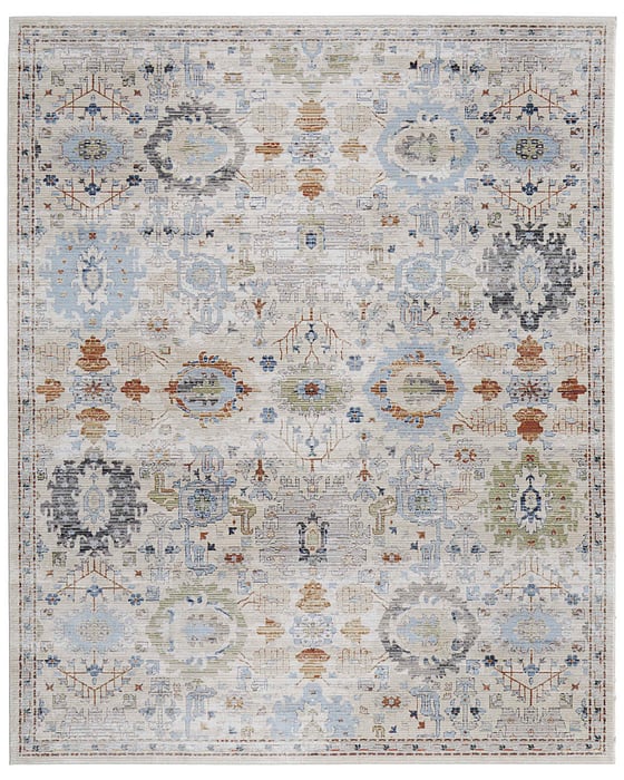 39P5F Beige/Multi Melrose Collection Persian Lifestyle Rug