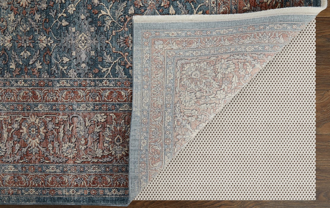 39GTF Blue/Rust Marquette Collection Vintage Lifestyle Rug