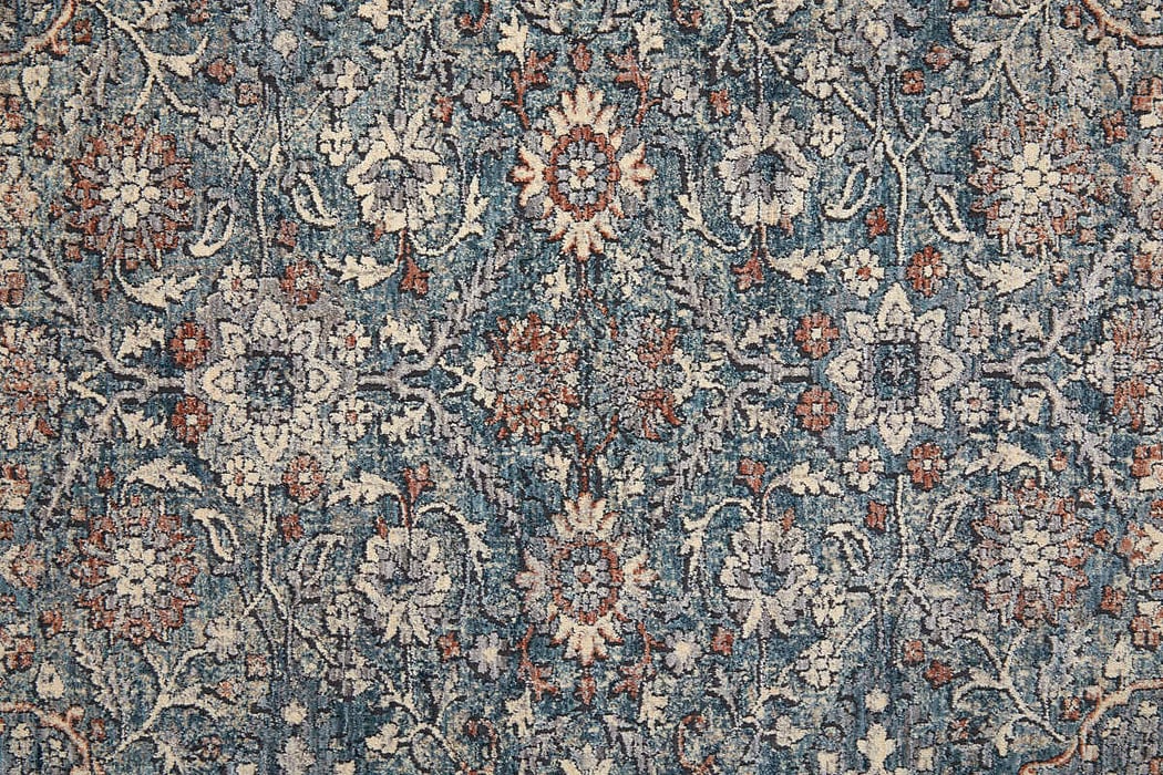 39GTF Blue/Rust Marquette Collection Vintage Lifestyle Rug